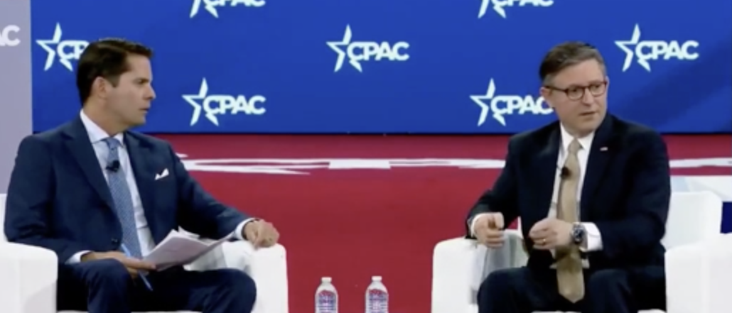 House Speaker Mike Johnson [Screenshot/CPAC]